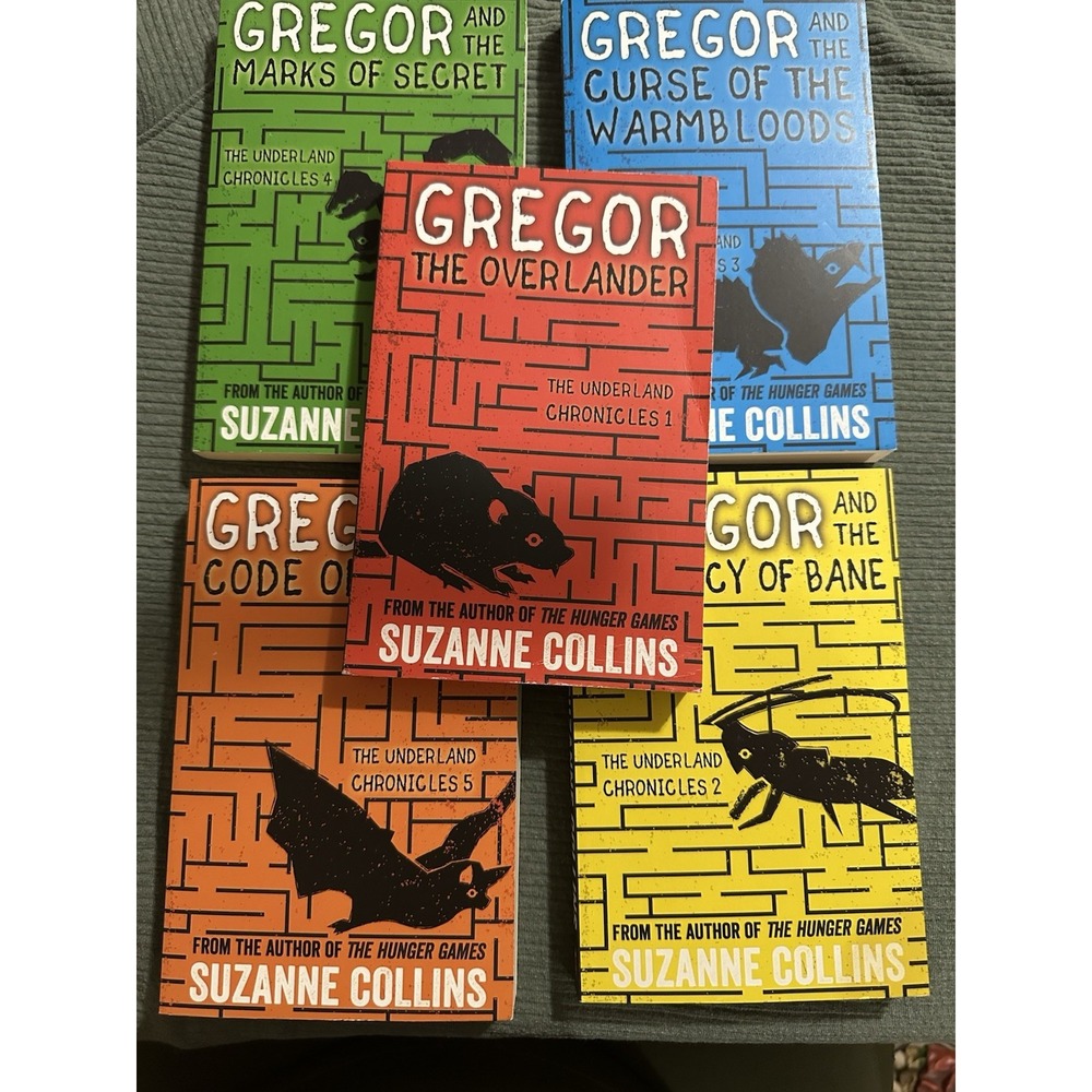 Complete Set GREGOR Underland Chronicles Books Series Suzanne Collins Vol 1-5 PB